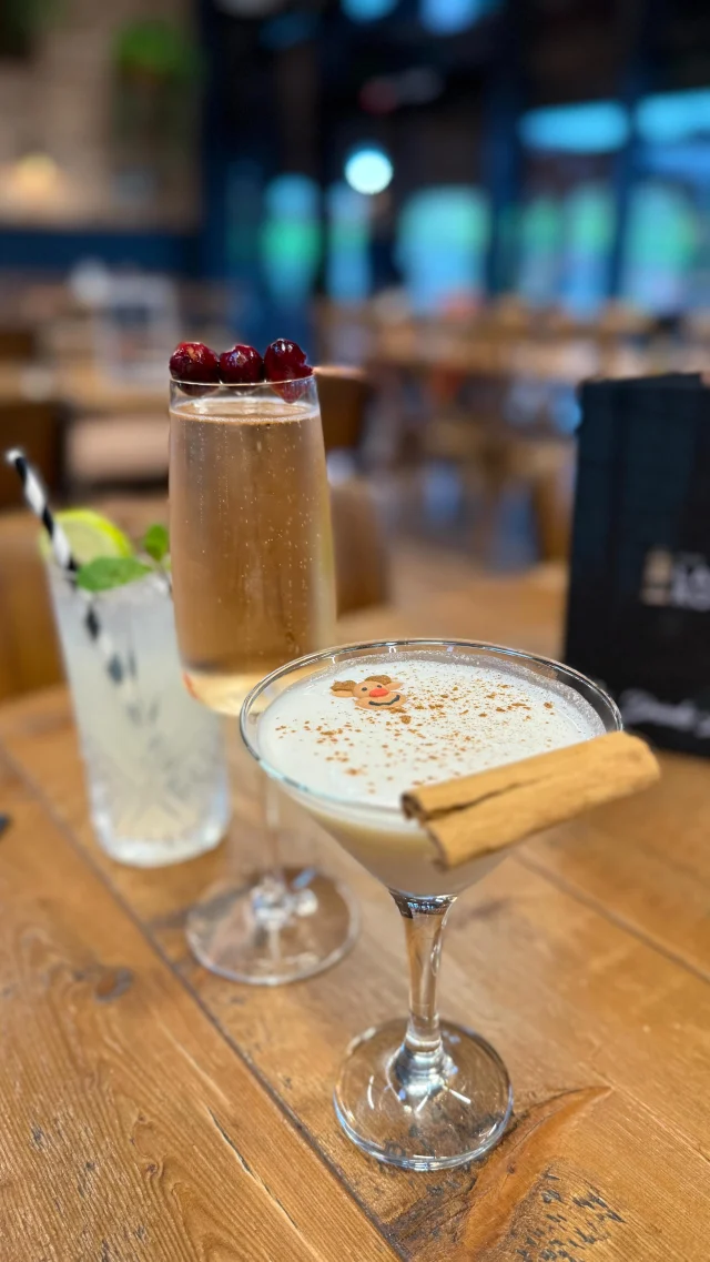 We are more than ready for Christmas! Join us as we dive into the festive spirit with our seasonal cocktails and all the cosy vibes to match. Cheers to the most wonderful time of the year! 🎄✨
