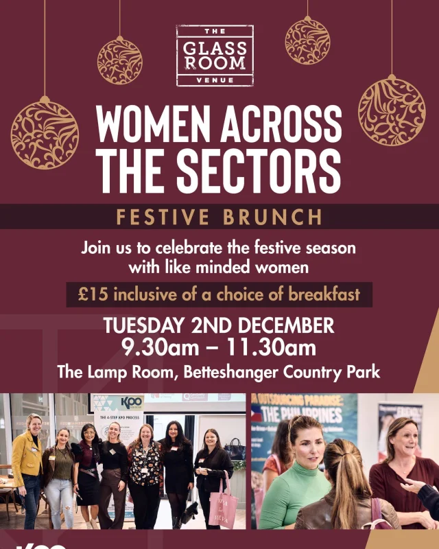We’re excited to share that our next Women Across The Sector networking meet-up is on the way - and this time, we’re embracing the season with a warm and welcoming Festive Brunch in The Lamp Room at Betteshanger Country Park.

📅 Tuesday 2nd December
📍 The Lamp Room, Betteshanger Country Park
⏰ 9:30am – 11:30am

Join us for a laid-back morning of conversation, connection and community as we wrap up the year together over a delicious brunch. Choose from three tasty options - Grill Up, Vegan Up, or Smashed Avocado on Sourdough - all served with unlimited tea, coffee and orange juice. ☕✨

If you’d like to come along, just drop an email to events@betteshangerparks.co.uk
 to secure your spot.

Feel free to pass this along to anyone who’d enjoy being part of our supportive and uplifting network - new faces are always welcome.

We’re looking forward to celebrating the season with you!