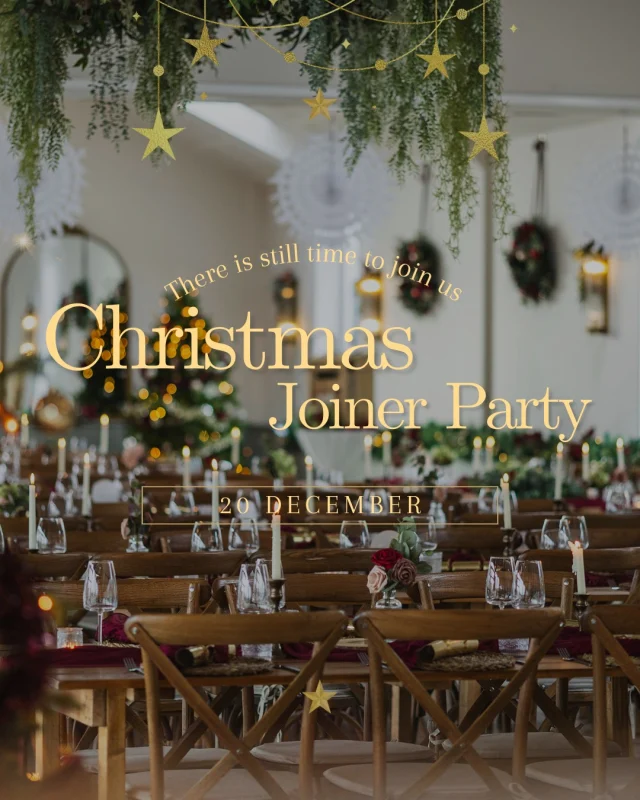 There’s still time to join us for our Christmas Joiner Party on 20th December at Betteshanger Park ✨

Gather your friends, colleagues or family and enjoy a festive evening filled with great food, music and seasonal cheer. It’s the perfect way to celebrate together before Christmas arrives - and we’d love to welcome you.

Book your places now and make this December one to remember - events@betteshangerparks.co.uk🎄