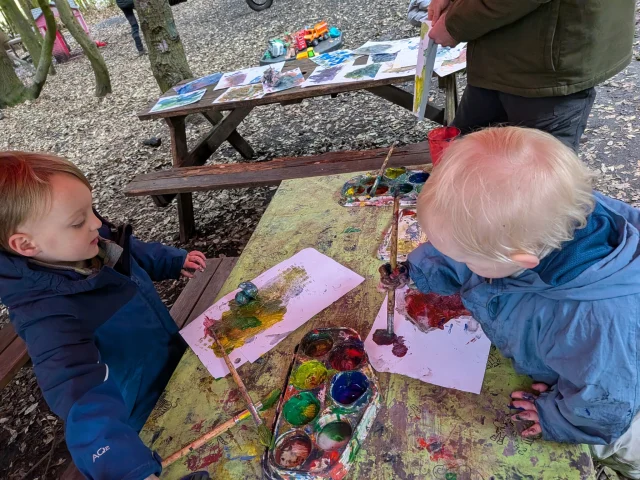 Saturday mornings are for getting outside and getting messy in the woods!
Or at least at Betteshanger they are 🍁🖌

If you'd like to join us, Toddler Group is available every Saturday (term time only) from 9.30am. 
For Under 4's only, we encourage free play, crafts and some introductory forest school skills including toasting on our campfire 🔥

Join us tomorrow, enjoy the sunshine!

#saturday #toddlergroup #betteshangerpark #forestschool #spring #summer