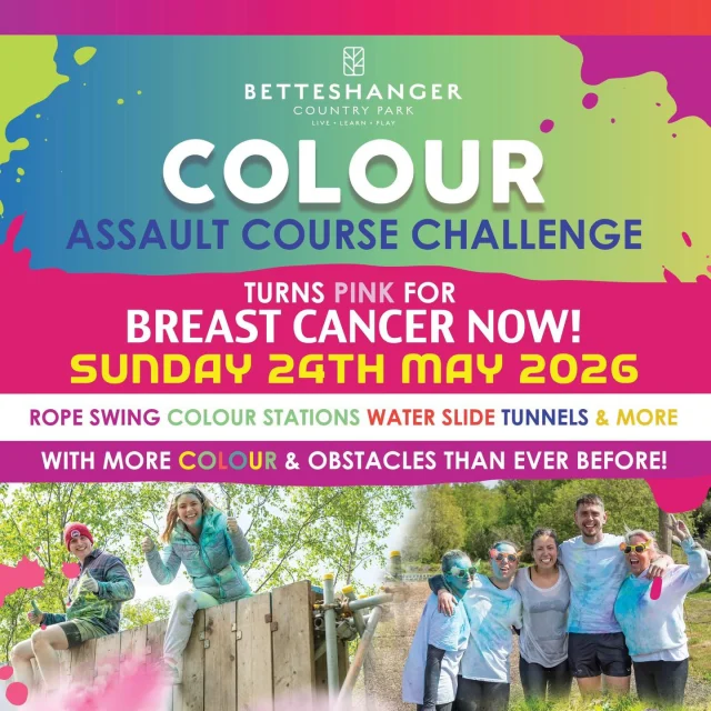 🌈 COLOUR ASSAULT COURSE CHALLENGE TOMORROW! 🌈

Last chance to book your place today 👀

BOOKING LINK:

https://fareharbor.com/embeds/book/betteshanger-park/items/581022/?full-items=yes&flow=1182366