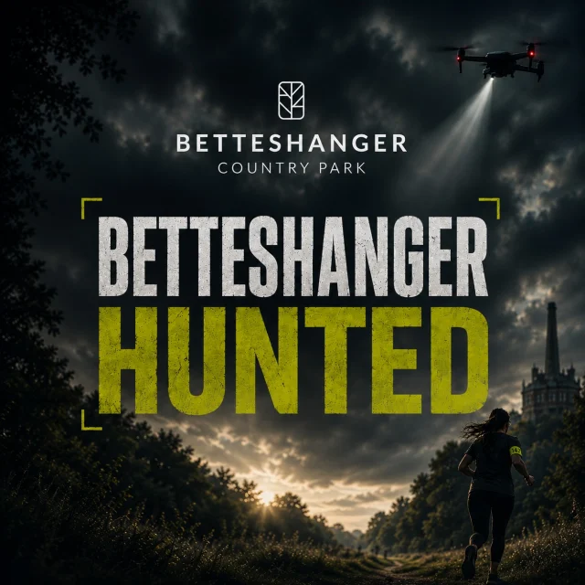 RUN. HIDE. DON’T GET FOUND.

Think you could disappear into Betteshanger Park and not get found?

On Saturday 10th October, we’re turning the park into one massive game of hide and seek.

You’ll get a head start.
Then the hunters are coming.
They’ll have radio comms, enhanced optics, a buggy and eyes in the sky with drone surveillance.

Your job? Stay unfound.

Make it to the end without being caught and there’ll be prizes up for grabs.

🎟️ Just £5 per person
👨‍👩‍👧‍👦 Families, groups and teams welcome

Who are you bringing with you? 👇